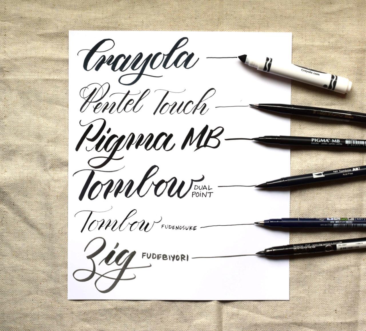 Brush Pen Calligraphy | The Postman’s Knock Brush Pen Calligraphy | The Postman’s Knock