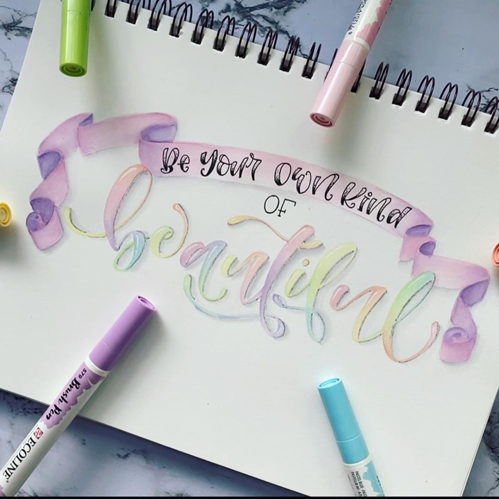 Easy Watercolor Calligraphy Technique - Beebly's Watercolor Painting Easy Watercolor Calligraphy Technique - Beebly's Watercolor Painting